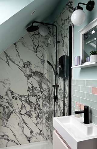Wetwall Installations. Hexagonal House - Elite Collection Marmo Migliore