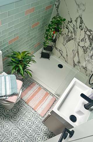 Wetwall Installations. Hexagonal House - Elite Collection Marmo Migliore