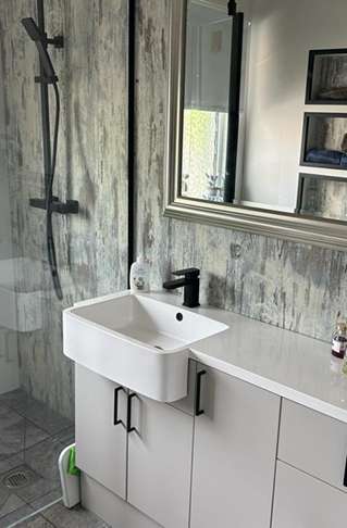 Wetwall Installatons - Total Plumbing - Mermaid Collection, Painted Wood