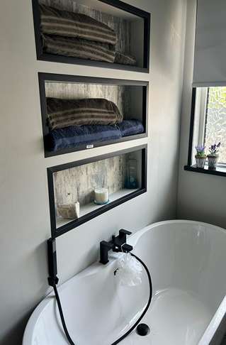 Wetwall Installatons - Total Plumbing - Mermaid Collection, Painted Wood