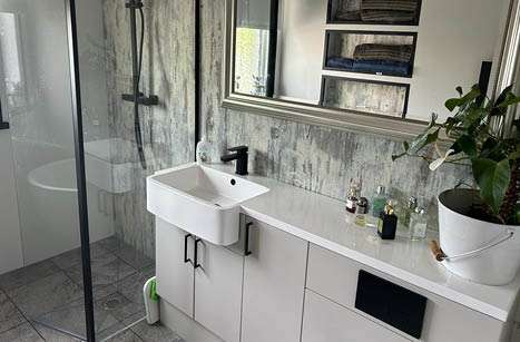 Wetwall Installatons - Total Plumbing - Mermaid Collection, Painted Wood