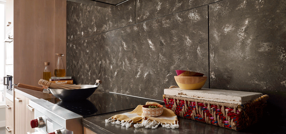 Solid Surface Backsplash & Countertop | Asteroid