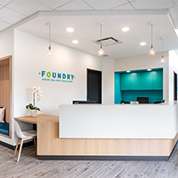Reception Area | Foundry Ridge Meadows | Work Design Studio | Upper Left Photography