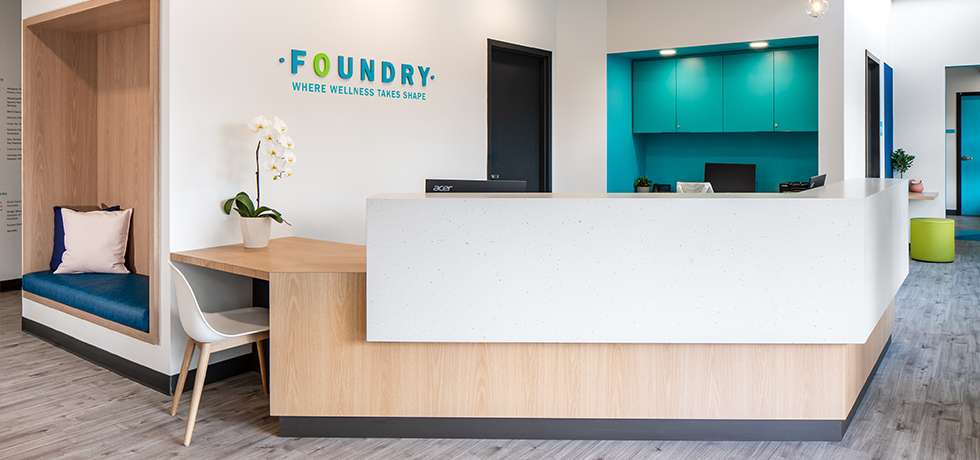Reception Area | Foundry Ridge Meadows | Work Design Studio | Upper Left Photography