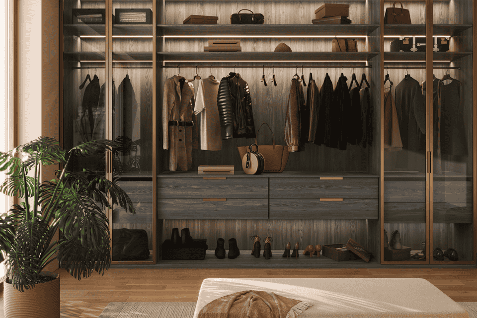Engrained Luxury Showcase Closet