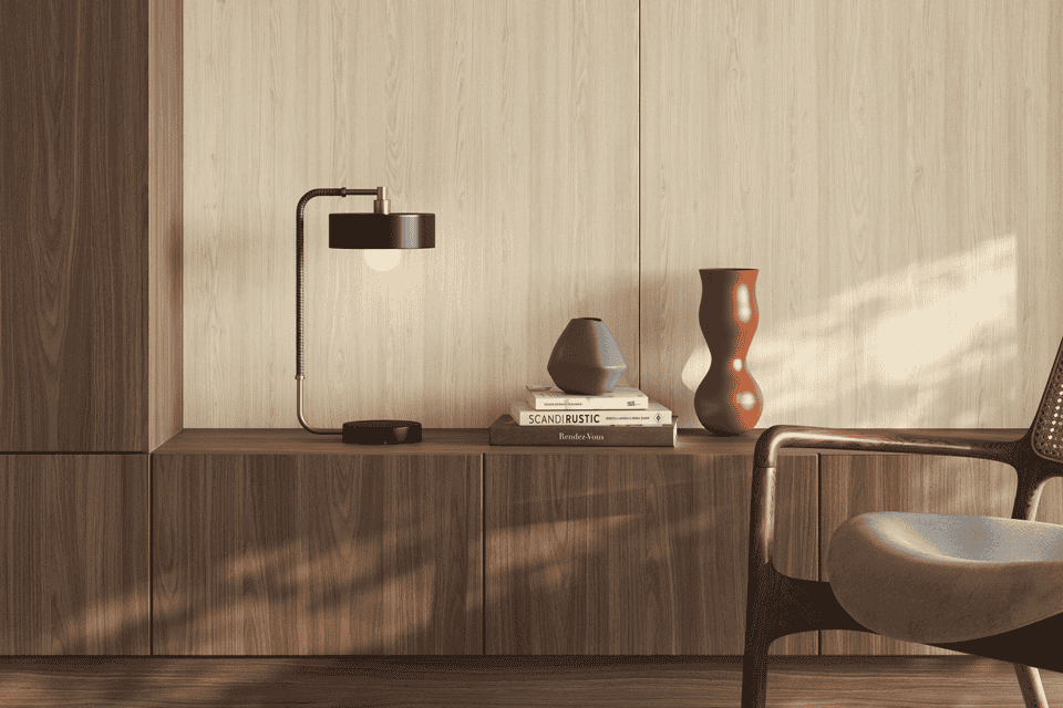 Cozy Mid-Century Niche Built-In