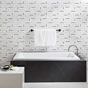Modern Statement Bath with Quartz Tub Deck