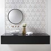 Modern Statement Vanity with Quartz Vanity Top
