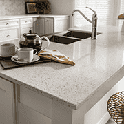 Light Neutrals Kitchen with Quarts Countertop