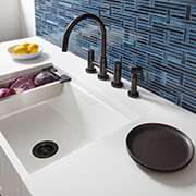 Solid Surface Countertop with Apron Sink
