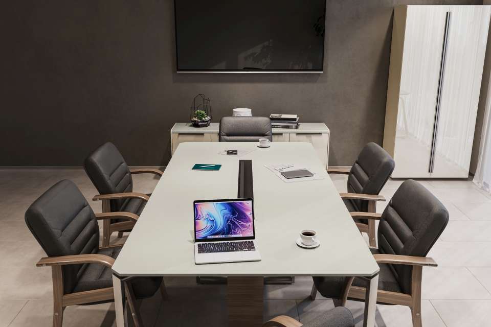 Neutral Tones Meeting Space