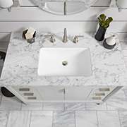 Light and Bright Bath with Laminate Vanity Top