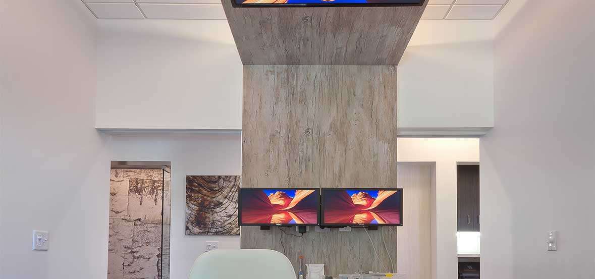 NJ Laser Dentistry | Patient Treatment Room | Wall & Overhead Beam