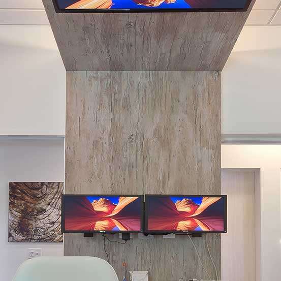 NJ Laser Dentistry | Patient Treatment Room | Wall & Overhead Beam