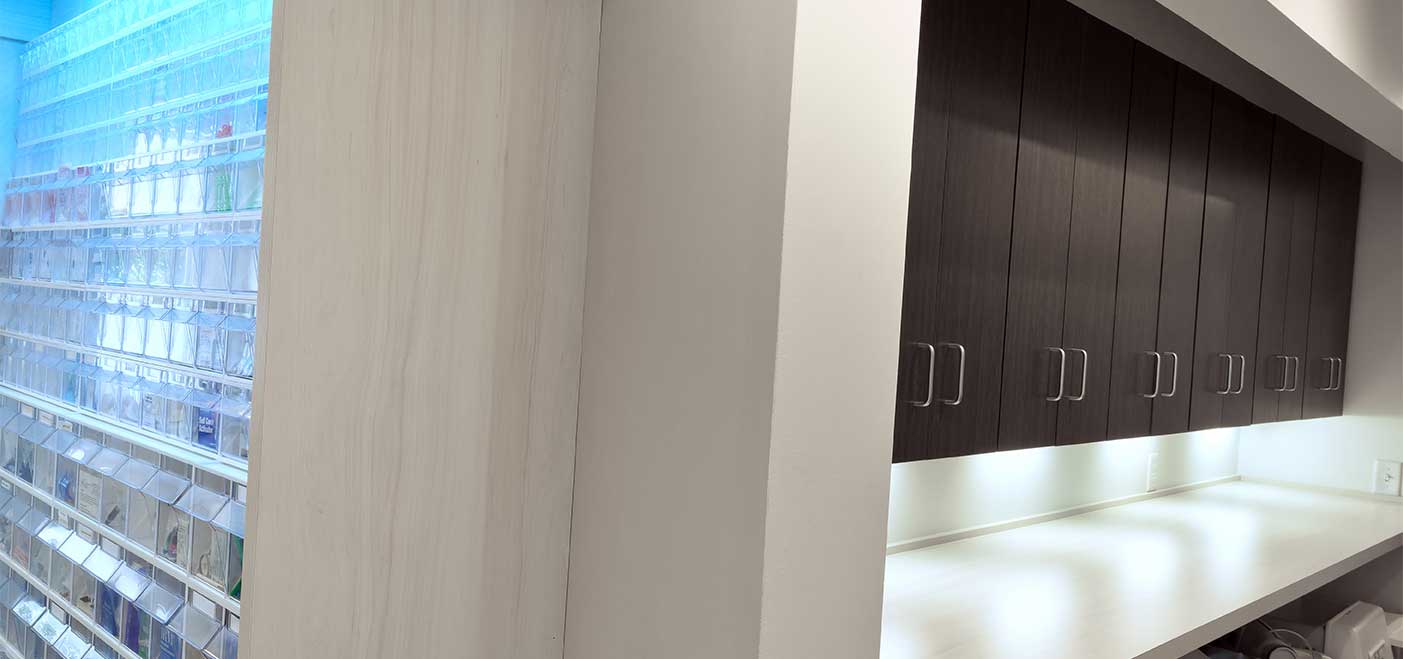 NJ Laser Dentistry | Cart Storage | Wall