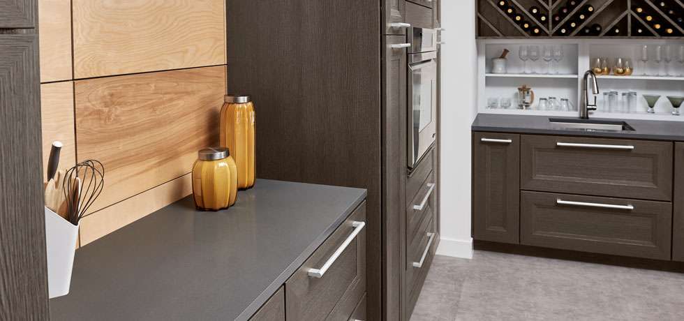 Grey Lake Quartz Bar Countertop