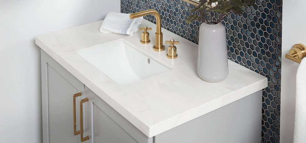 Upscale Grey Powder Room