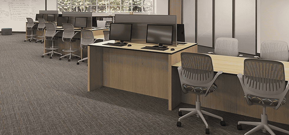 Collaborative Social Zone | High Pressure Laminate in Uptown Walnut 