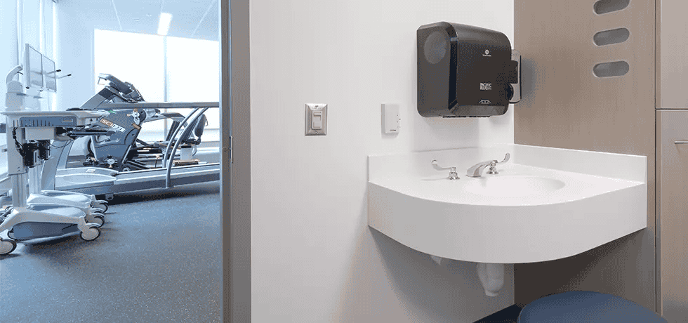 Healthcare Staff Sink | Solid Surface in Yukon Riverstone