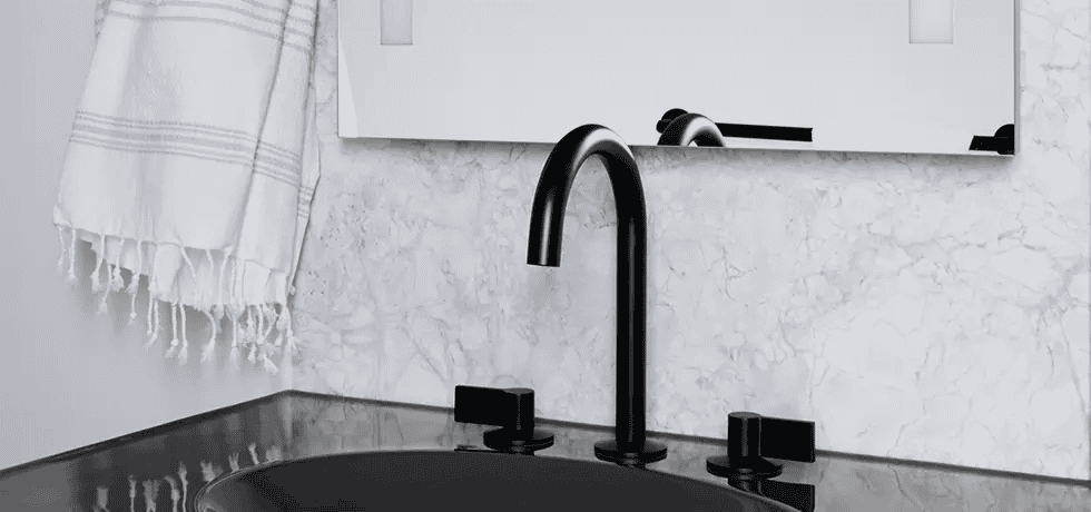 Residential Powder Room  | High Pressure Laminate in Artic Voyage