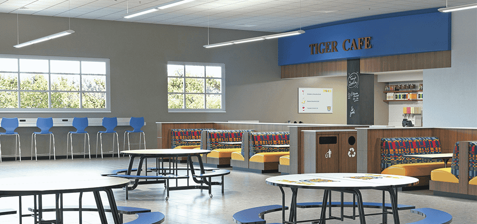 Tiger Cafe | High Pressure Laminate in Blue Curacao