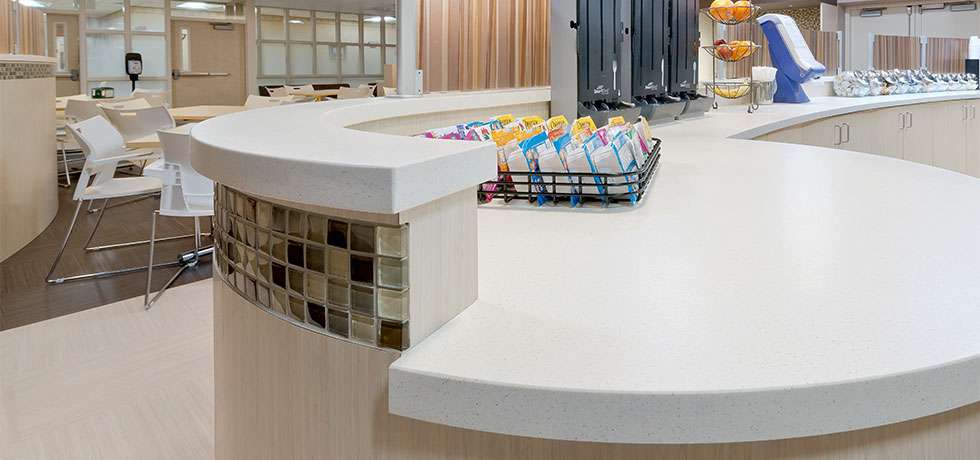 Our Lady of Consolation | Rounded Cafeteria Counter