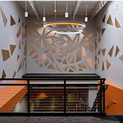Generac Sculpture Installation | Decorative Metals in Brushed Penny