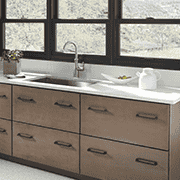 Mid-Century Modern Kitchen | Quartz in Lyra