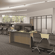 Collaborative Social Zone | High Pressure Laminate in Uptown Walnut 