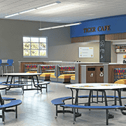 Tiger Cafe | High Pressure Laminate in Blue Curacao